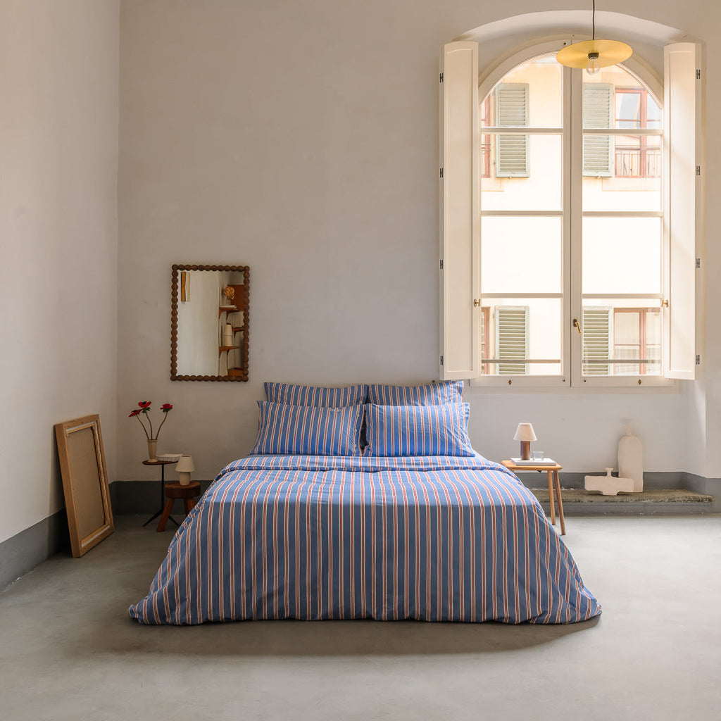 Completo copripiumino in percalle