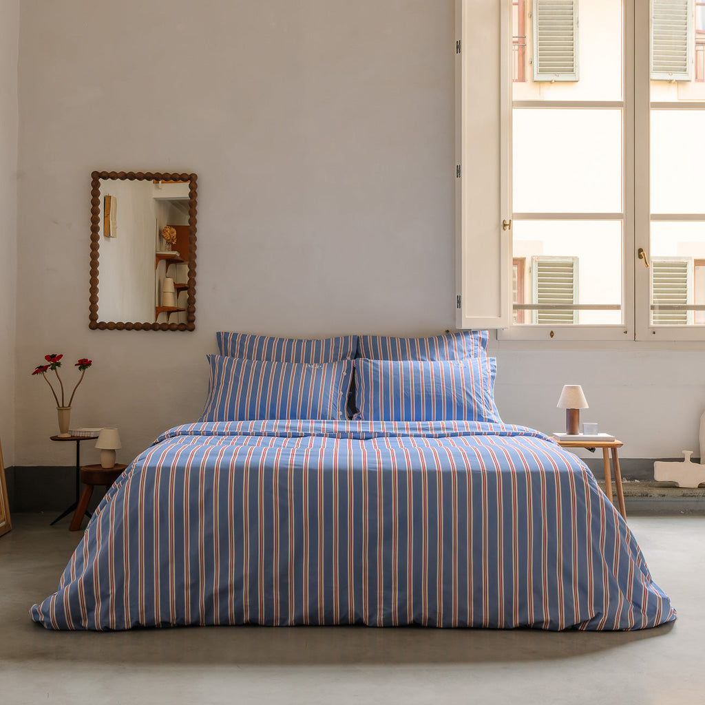 Completo copripiumino in percalle