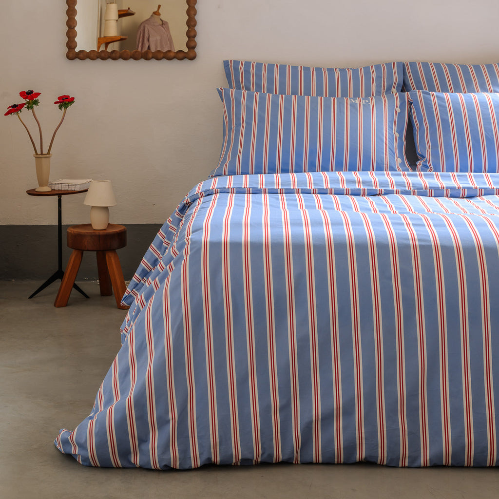 Completo copripiumino in percalle