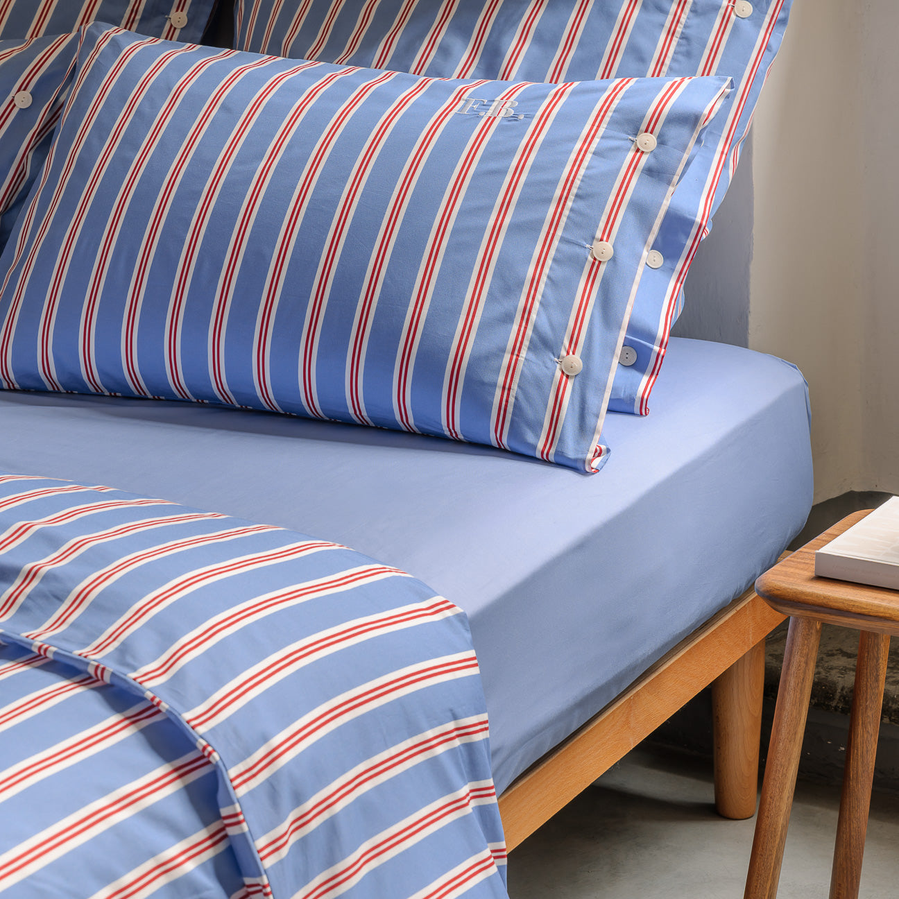 Completo copripiumino in percalle