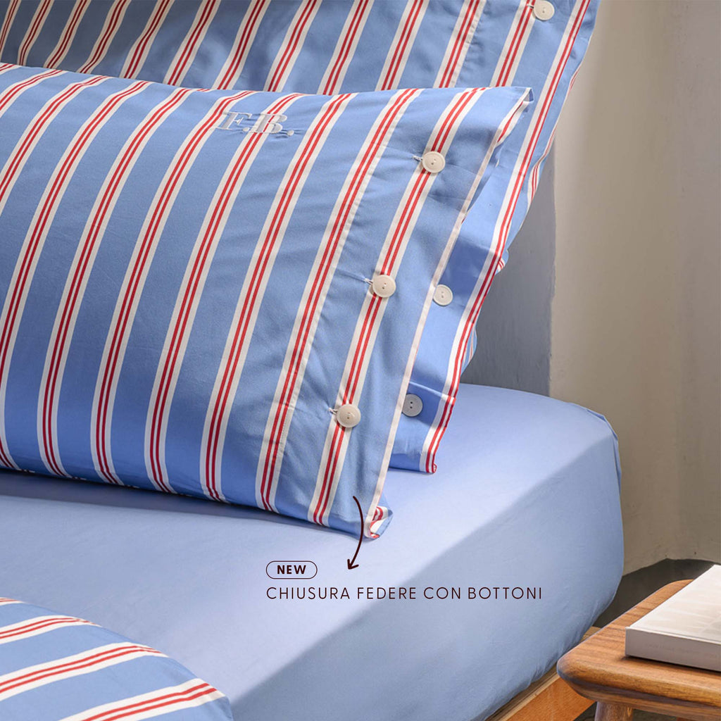 Completo copripiumino in percalle