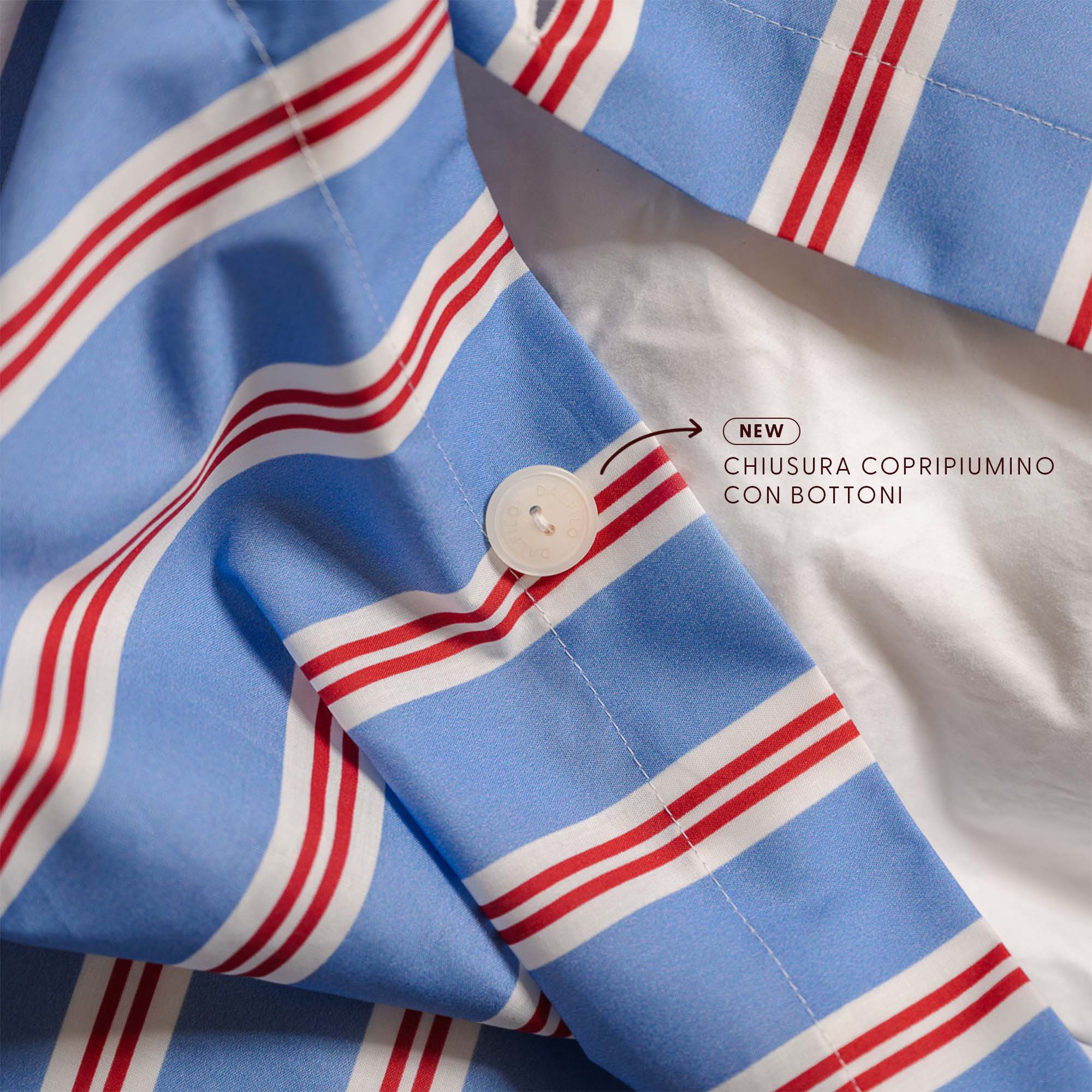 Completo copripiumino in percalle