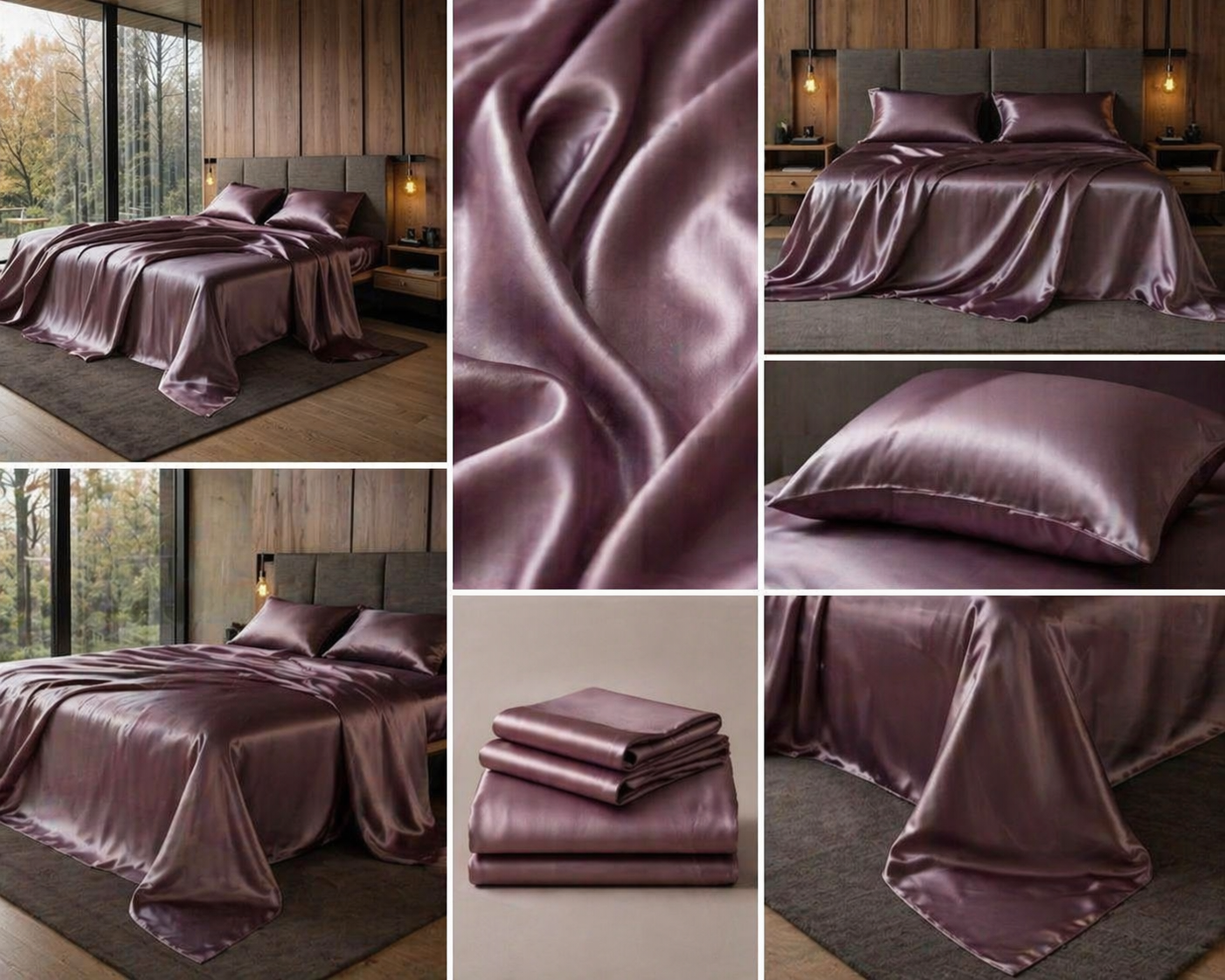 Set Lenzuola + 2 Federe | Raso 400 Fili | Notturno Milano