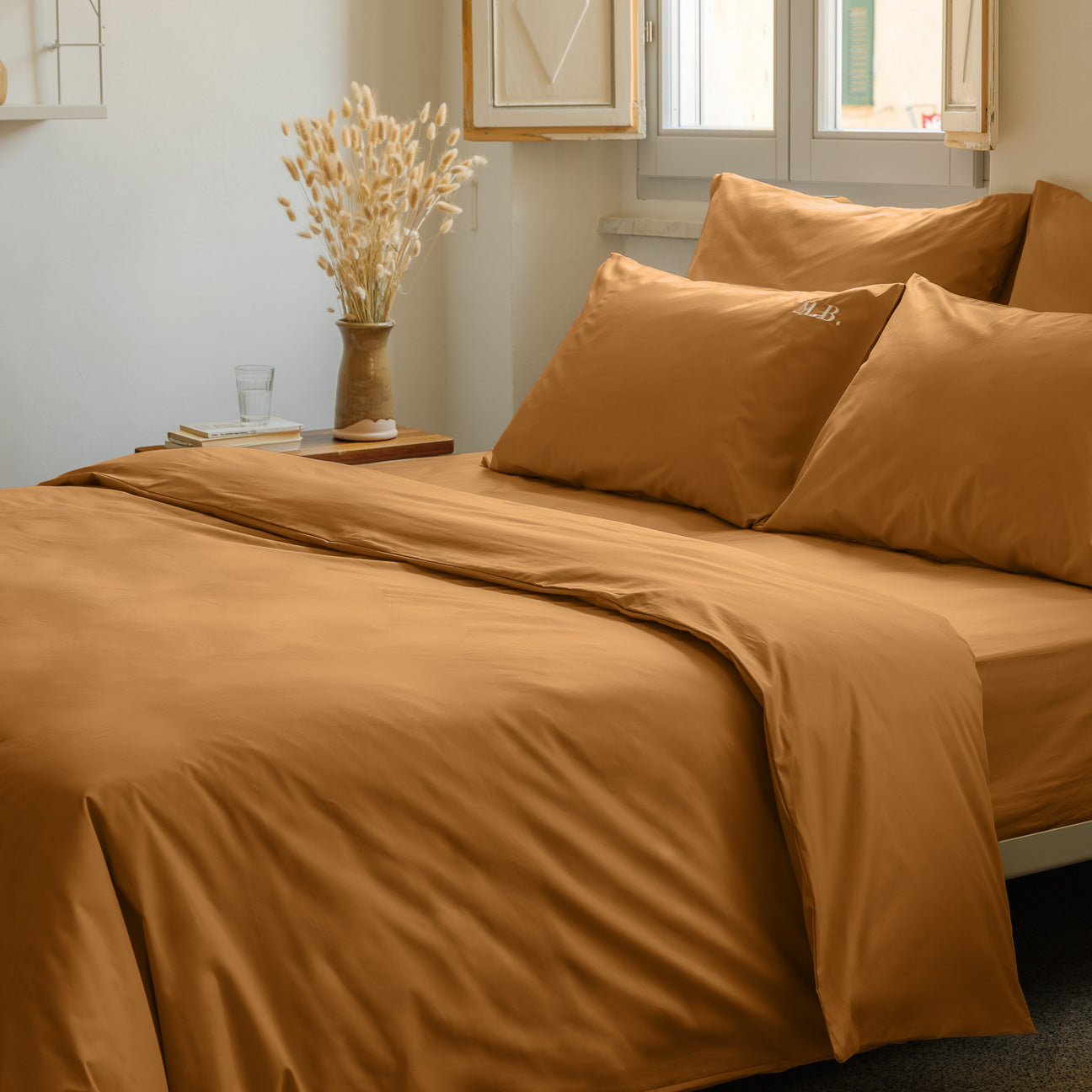 Completo copripiumino in percalle