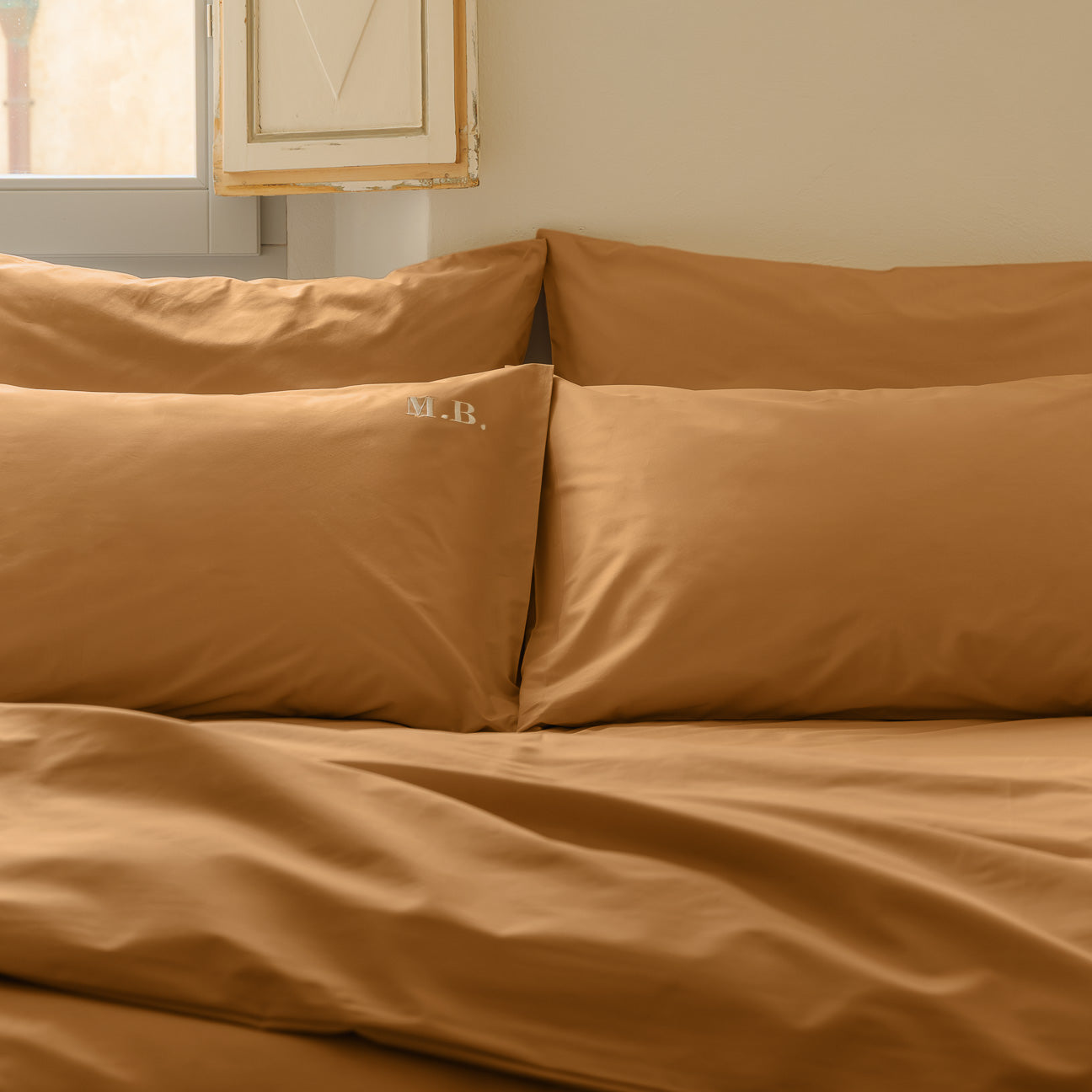 Completo copripiumino in percalle