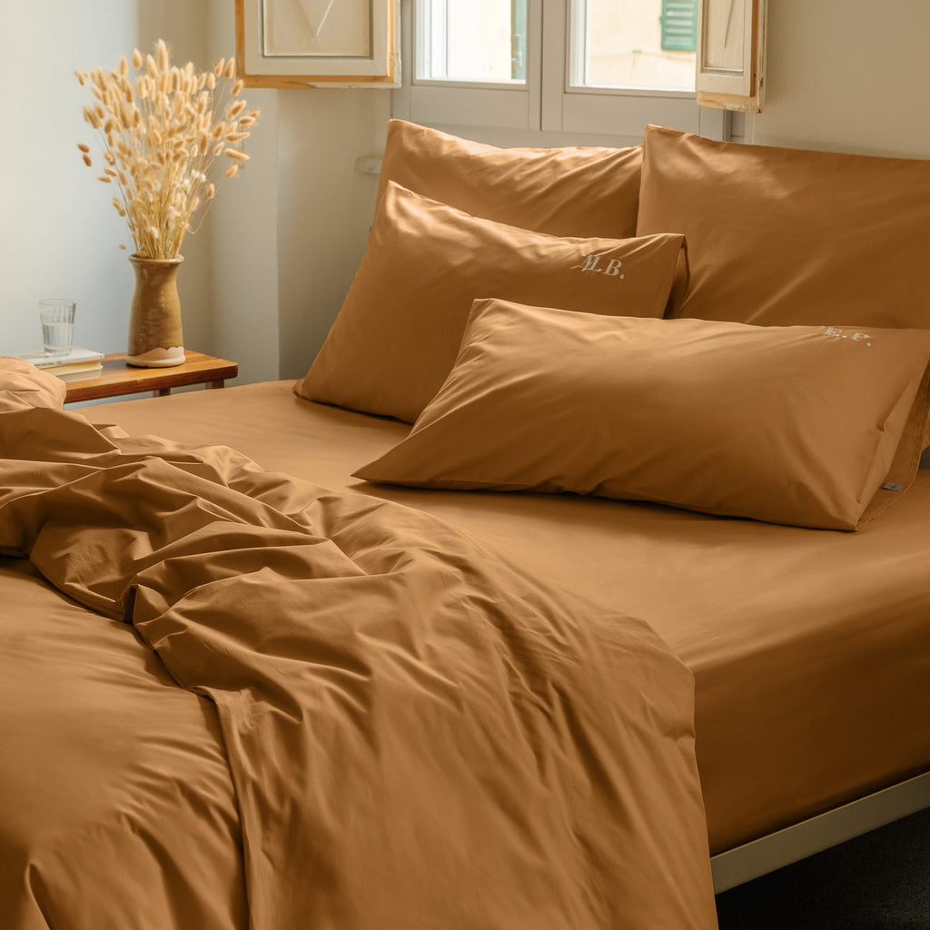 Completo copripiumino in percalle