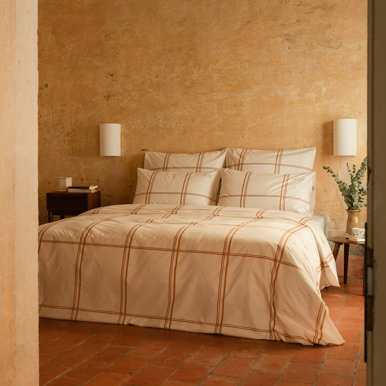 Completo copripiumino in percalle