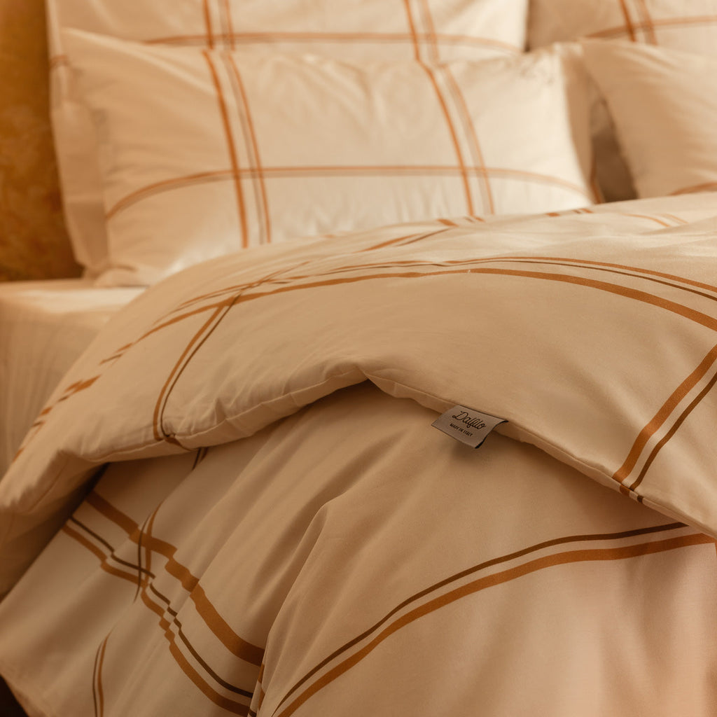 Completo copripiumino in percalle