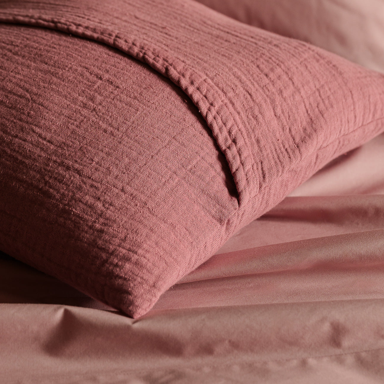 Fodera cuscino arredo in mussola di cotone