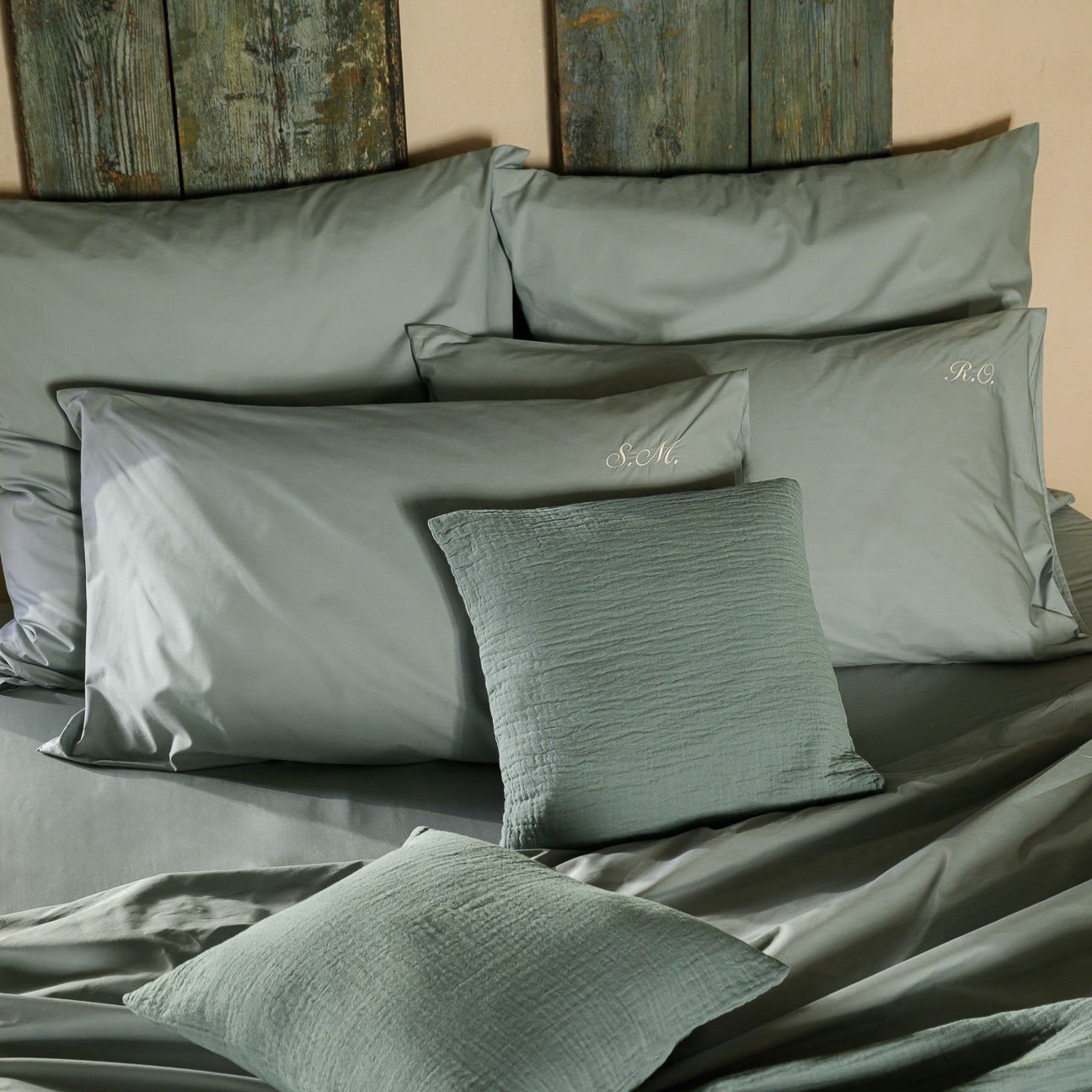 Fodera cuscino arredo in mussola di cotone