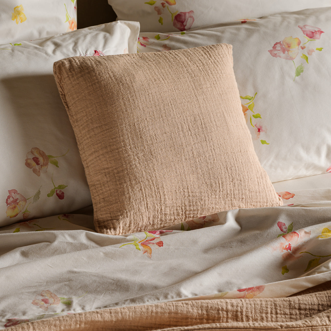 Fodera cuscino arredo in mussola di cotone