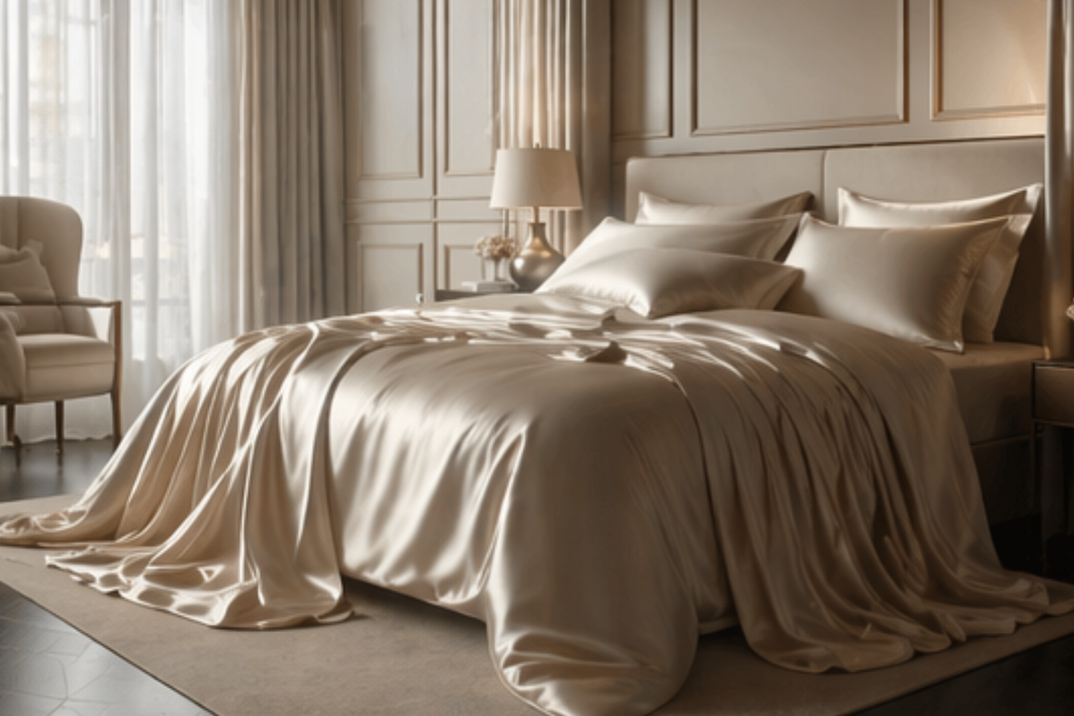 Set Lenzuola + 2 Federe | Raso 400 Fili | Notturno Milano