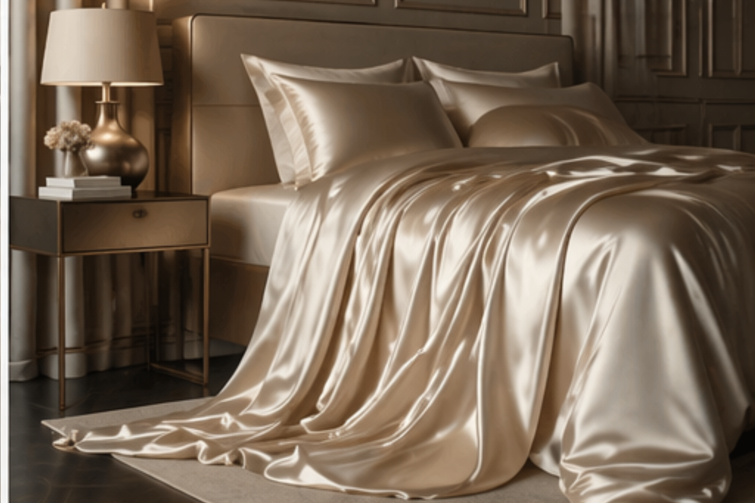 Set Lenzuola + 2 Federe | Raso 400 Fili | Notturno Milano