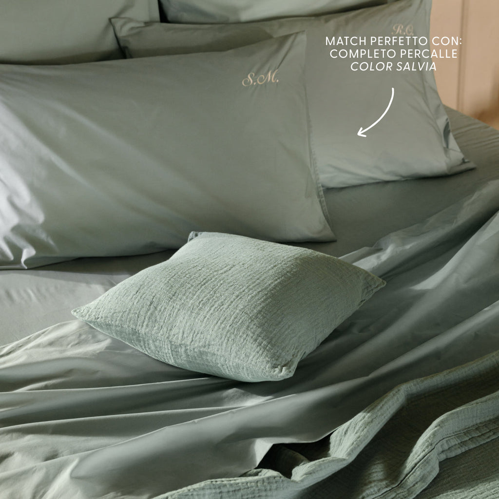 Fodera cuscino arredo in mussola di cotone