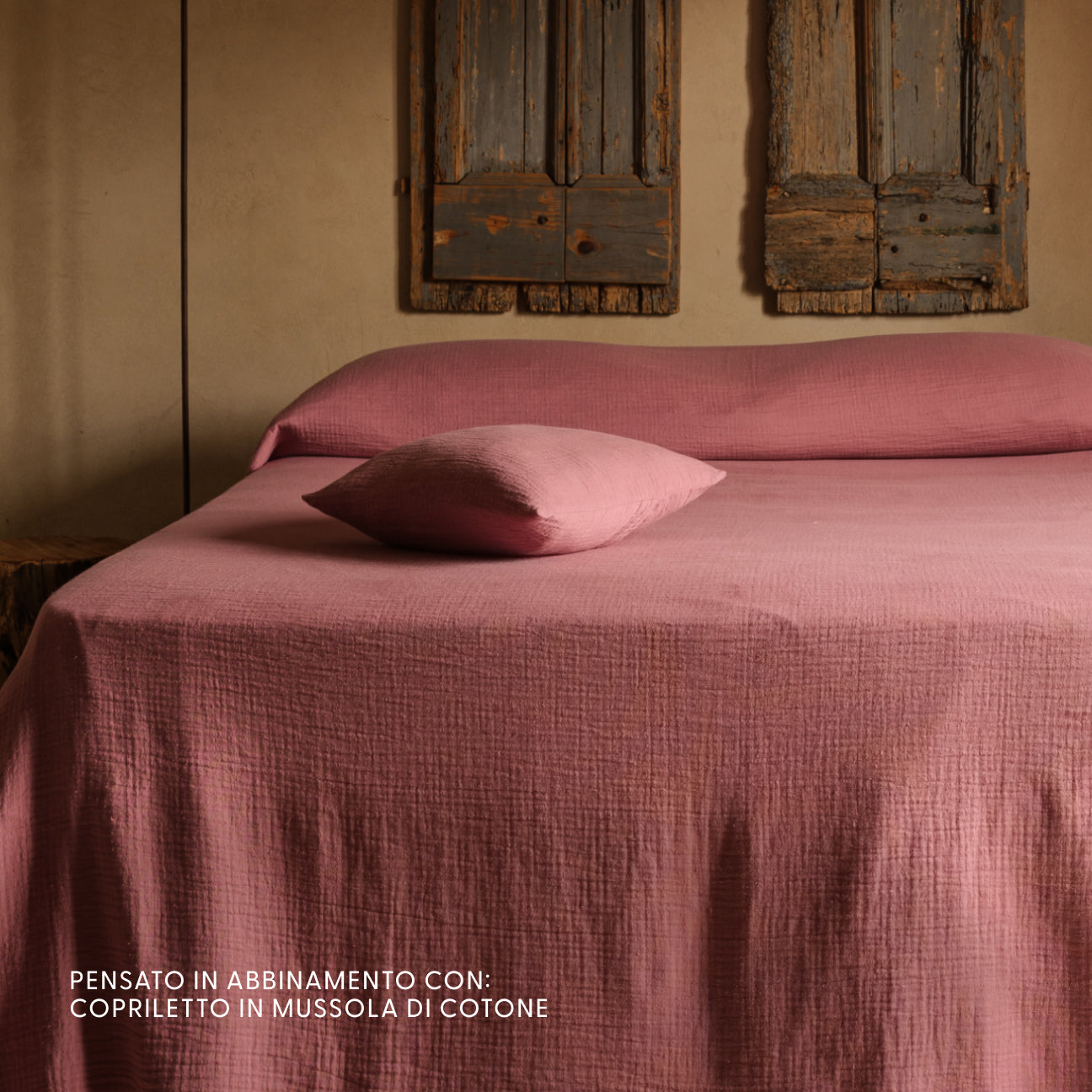 Fodera cuscino arredo in mussola di cotone